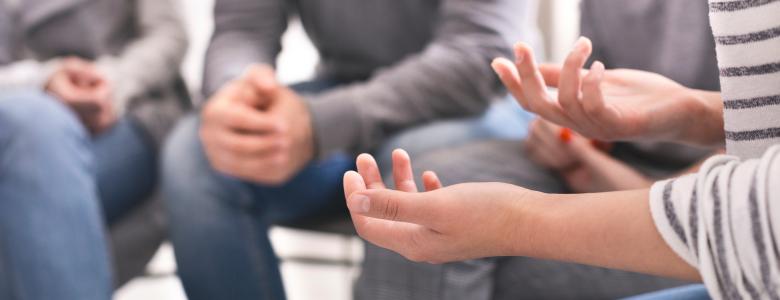 Support group hands